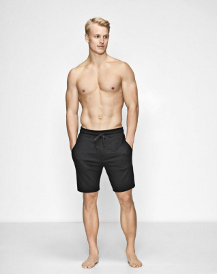 Bambus, Shorts "Sweat", Svart -JBS of Denmark Men