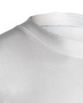 Økologisk bomull, T-skjorte o-hals "Jersey", Hvit -Dovre