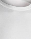 Økologisk bomull, Langermet T-skjorte "Rib", Hvit -Dovre