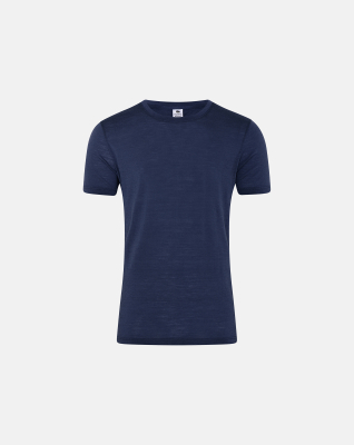 Økologisk ull 140g, T-skjorte, Navy -Dovre