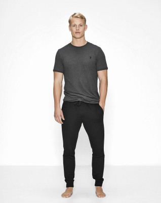 Bambus, Pique T-skjorte, Mørkegrå -JBS of Denmark Men