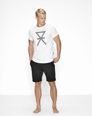 Bambus, T-skjorte, Hvit med print -JBS of Denmark Men