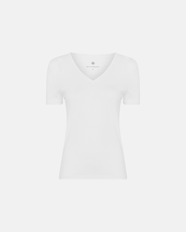 Bambus, "Slim fit" T-skjorte, Hvit -JBS of Denmark Women