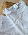 Økologisk bomull, T-Skjorte, 2-pack, Hvit -Dovre