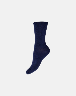 Økologisk bomull, Finstrikket sokk, Blue iris -Decoy