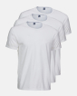 3-pack Økologisk bomull, T-shirt, o-neck, hvit -Dovre