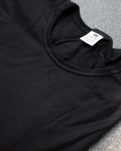 3-pack Økologisk bomull, T-shirt, o-neck, svart -Dovre