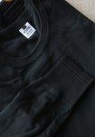 2-pack Økologisk bomull, Langermet T-skjorte "Rib", Svart -Dovre