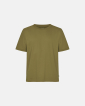100 % GOTS, T-skjorte "mid-sleeve", Olivengrønn - Resteröds