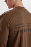 100% Økologisk bomull, Langermet t-shirt, Brun -Resteröds
