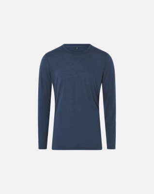 Økologisk ull, Langermet T-skjorte, Navy -JBS of Denmark Men
