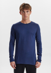 Økologisk ull, Langermet T-skjorte, Navy -JBS of Denmark Men