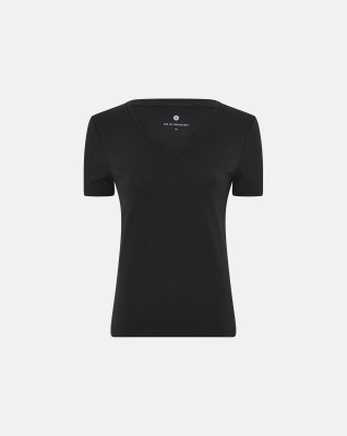 Bambus, "Slim fit" T-skjorte,  Svart -JBS of Denmark Women