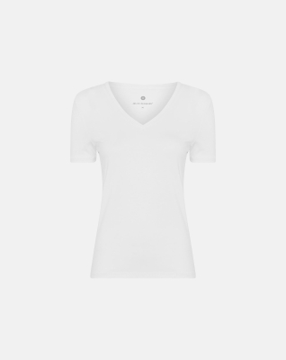 Bambus, "Slim fit" T-skjorte, Hvit -JBS of Denmark Women