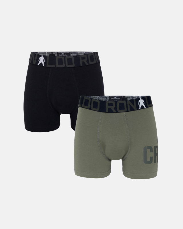 Bambus, Boxershorts, 2-pack, Flerfarget 152, Gutt -CR7