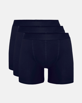 Bambus, Boxers (ekstra lengde), 3-pack, Navy -Resteröds