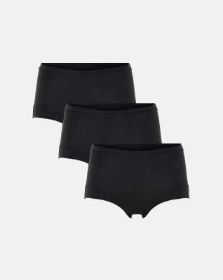 Bambus, Maxi Brief, 3-pack, Svart -JBS of Denmark Women