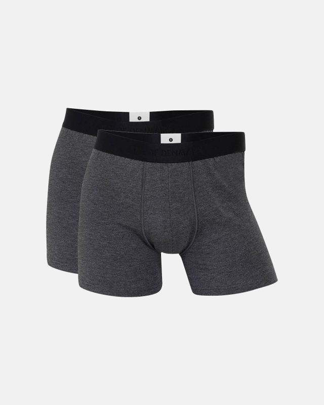 Bambus, Boxer, 2-pack, Grå -JBS of Denmark Men