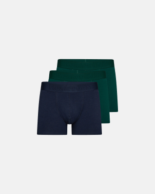 Økologisk bomull, "Gunnar" Boxers, 3-pack, Flerfarget -Resteröds