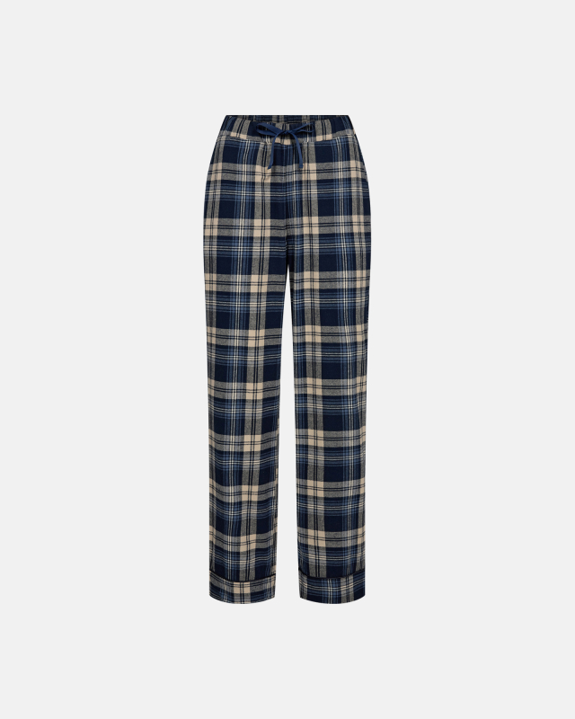 100% Økologisk bomull, Pyjamasbukser i flanel, Ternet -JBS of Denmark Women