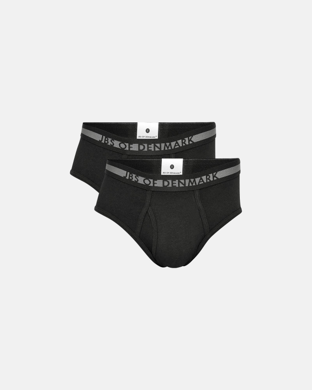 Bambus, Brief, 2-pack, Svart -JBS of Denmark Men